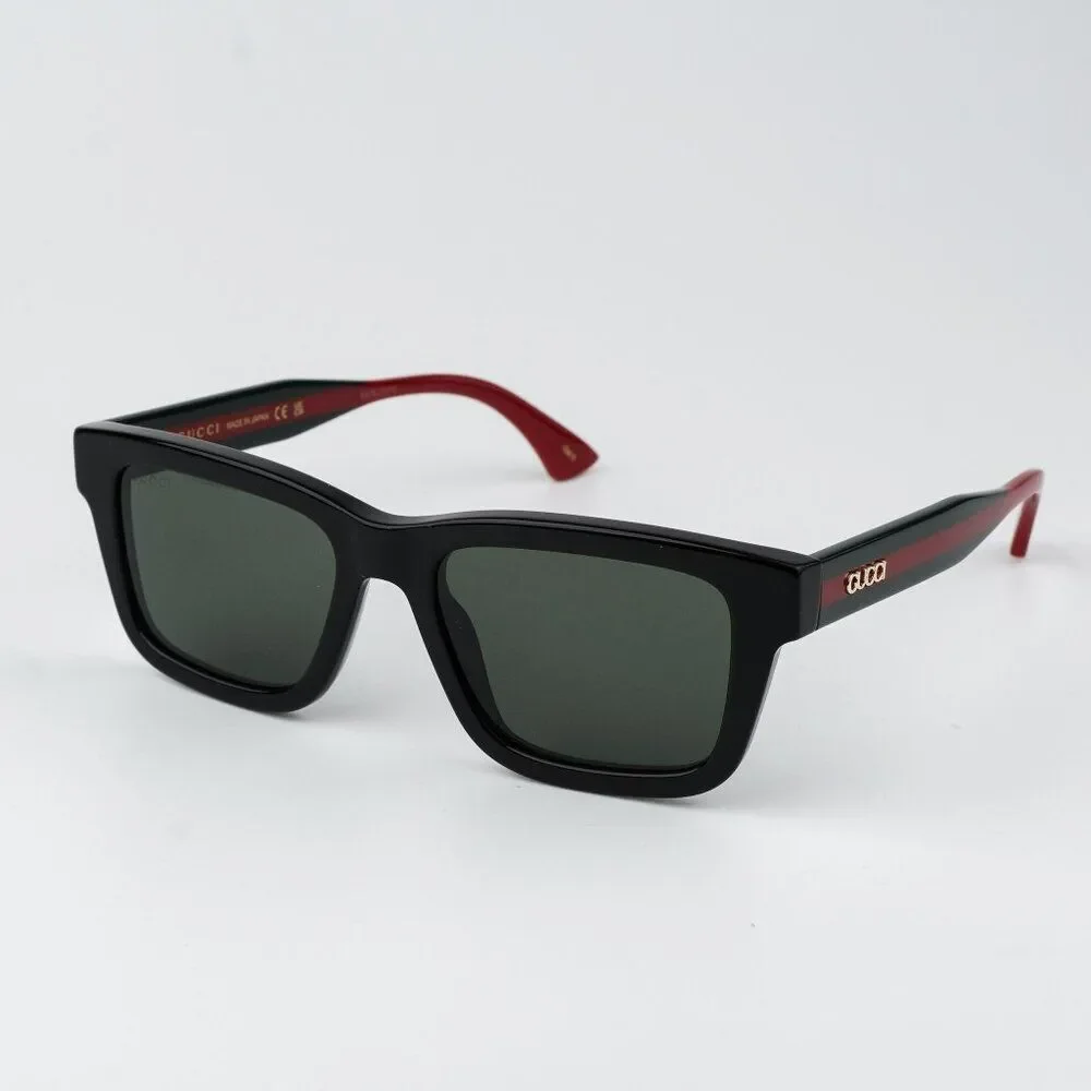 Gucci Men Sunglasses Black Green Grey Square GG1869S 001 BRAND NEW